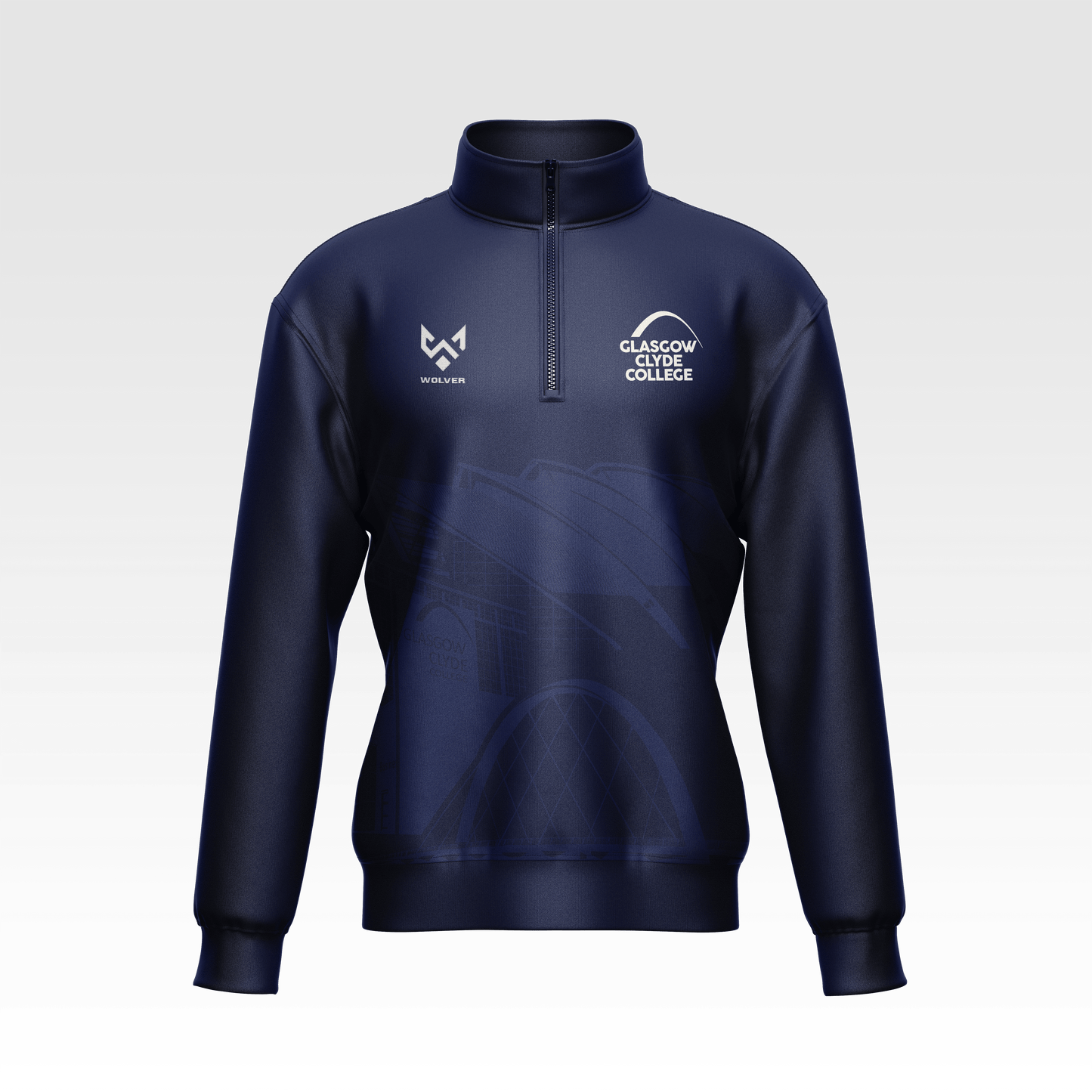 Glasgow Clyde College 1/4 Zip Top - IS Fabric