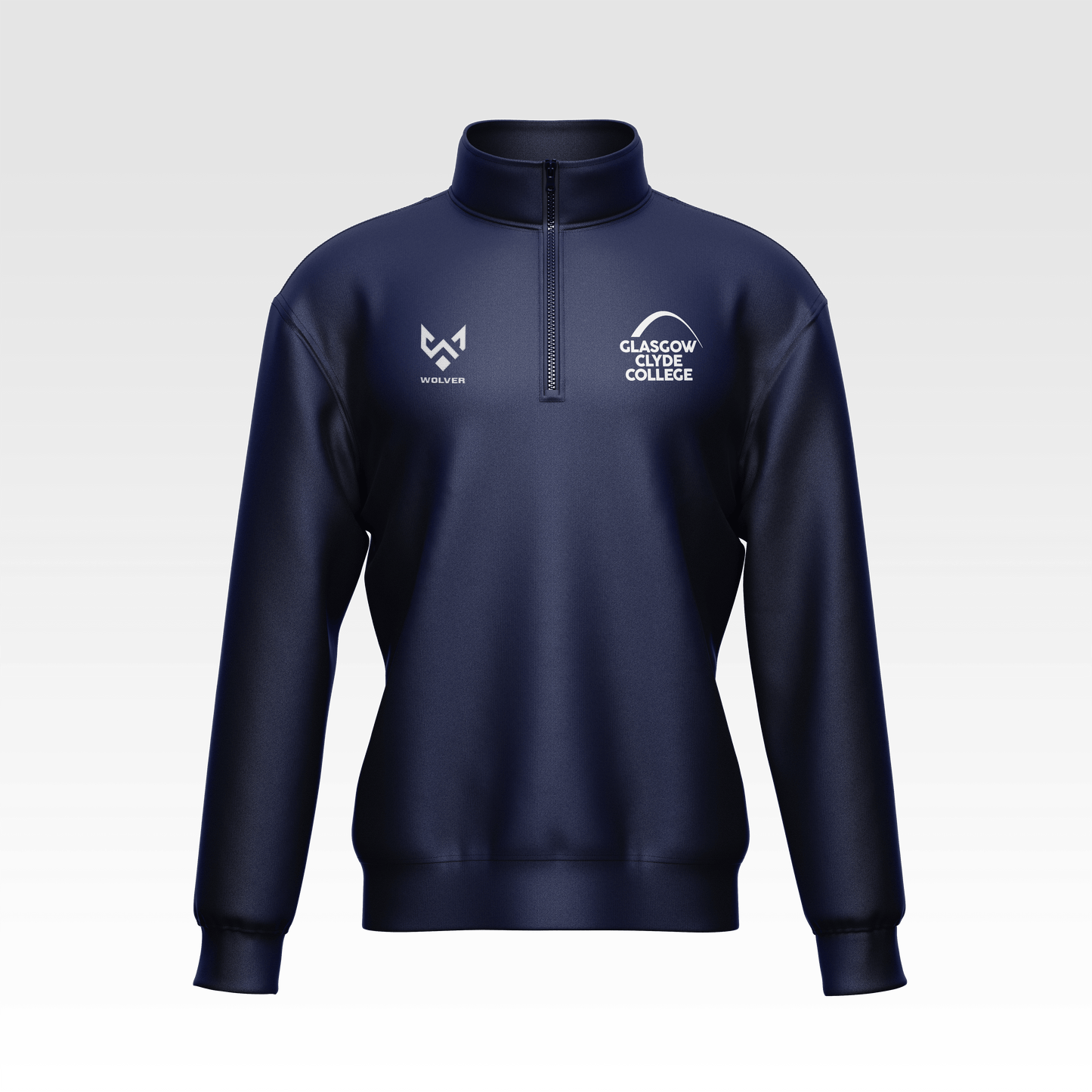 Glasgow Clyde College 1/4 Zip Top - 4 Way Stretch
